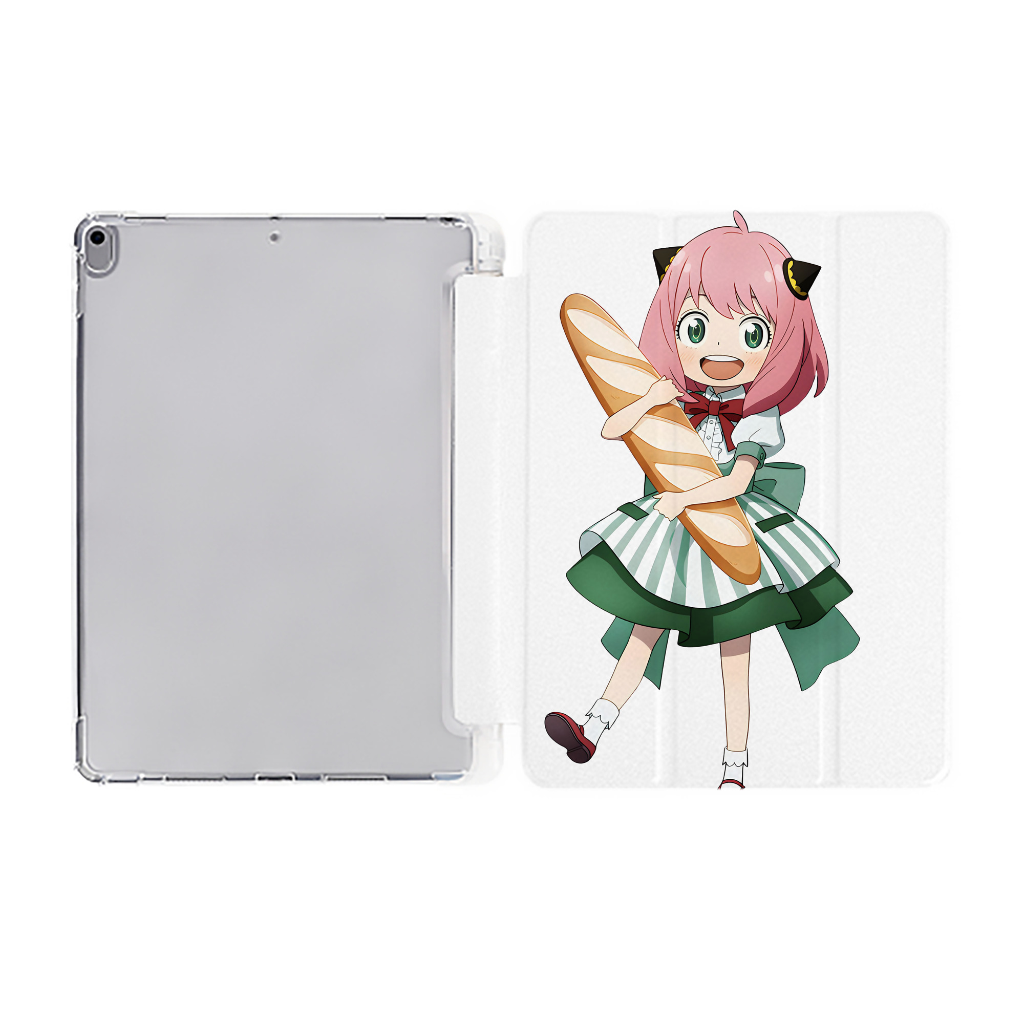 （画像用） SPY×FAMILY间谍家家酒 IPad ケース ペン収納付き 三つ折りスタンド PUレザー×シリコン 対応機種9.5/10.5/10.9インチ